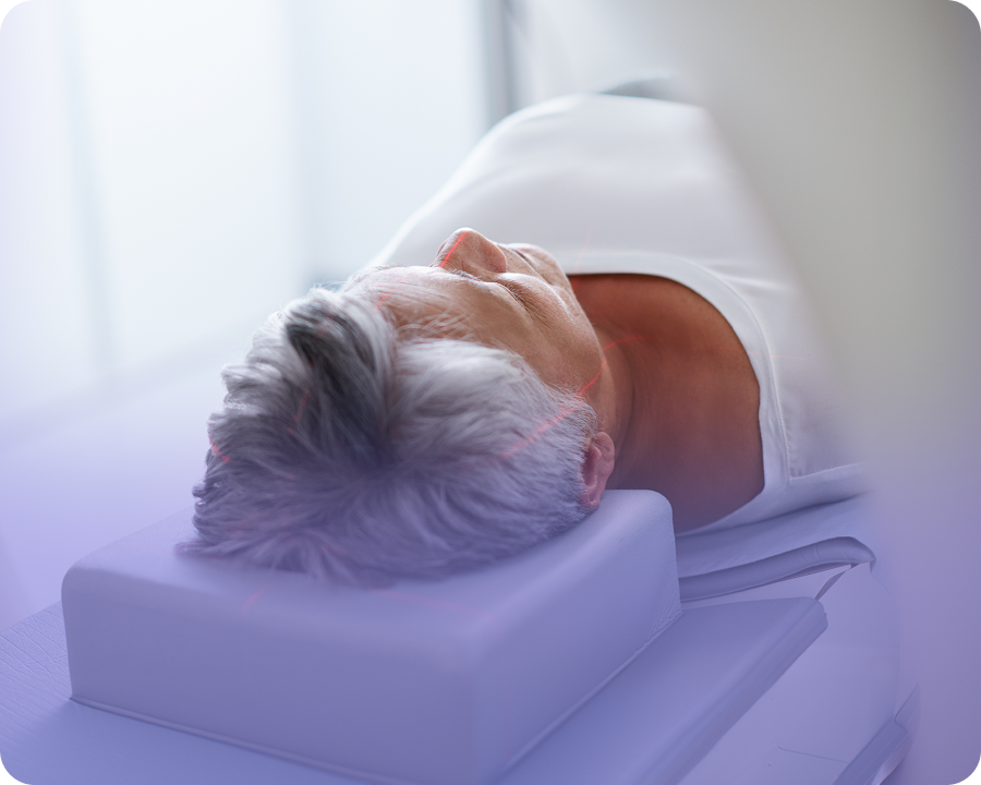 Patient undergoing CT scan